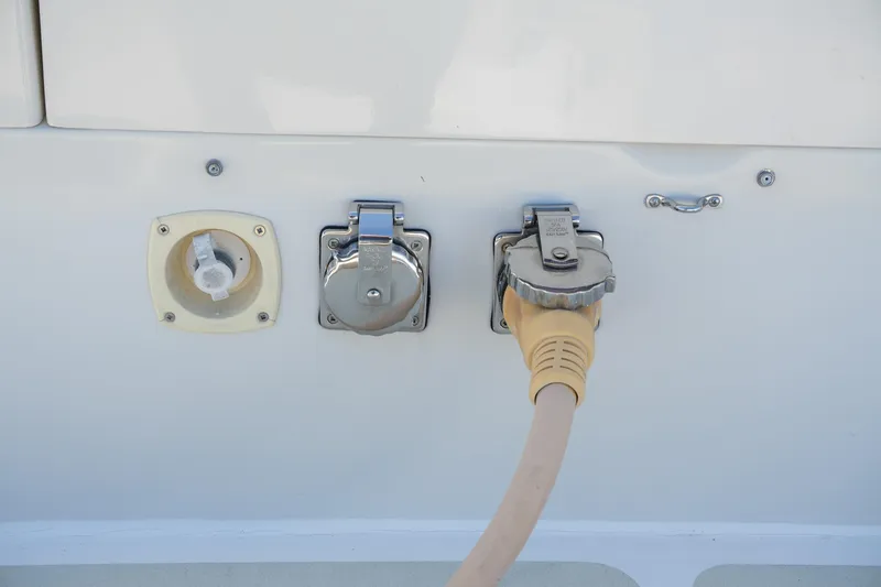 Slide: The Image of Power and water connections on a 2008 Kadey-Krogen 48 North Sea yacht. - 50