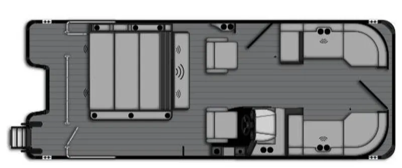 Slide: The Image of Bentley Pontoons Elite 253 Swingback Dual Capt 2026 - 1