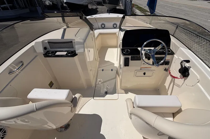 Slide: The Image of Interior view of the 2026 Scout 220 Dorado boat. - 11
