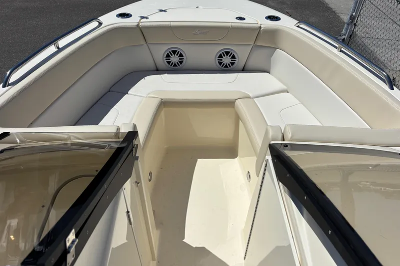 Slide: The Image of Interior view of the 2026 Scout 220 Dorado boat. - 12