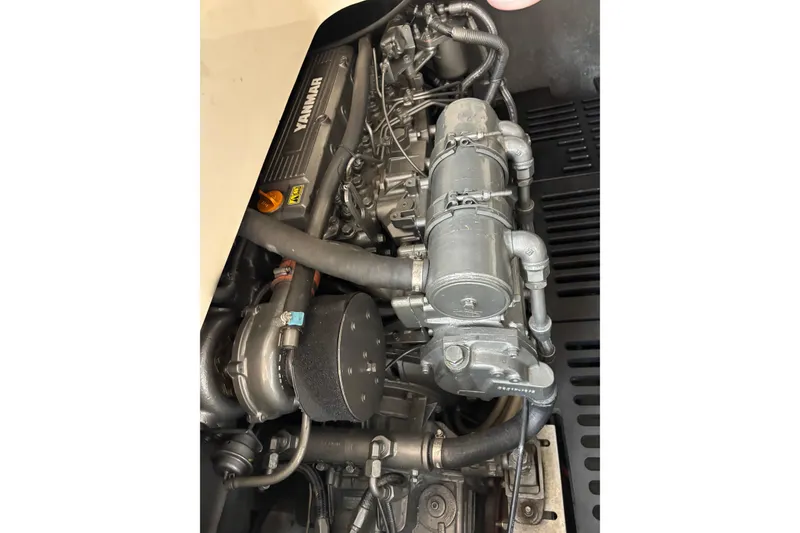 Slide: The Image of Engine of 2006 Mainship Pilot 34 Sedan with Yanmar components. - 6