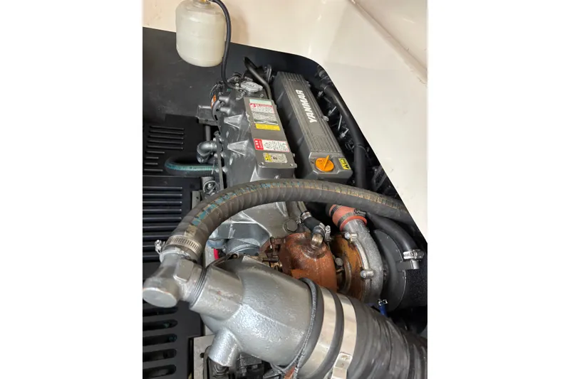 Slide: The Image of Engine compartment of a 2006 Mainship Pilot 34 Sedan with Yanmar engine. - 7