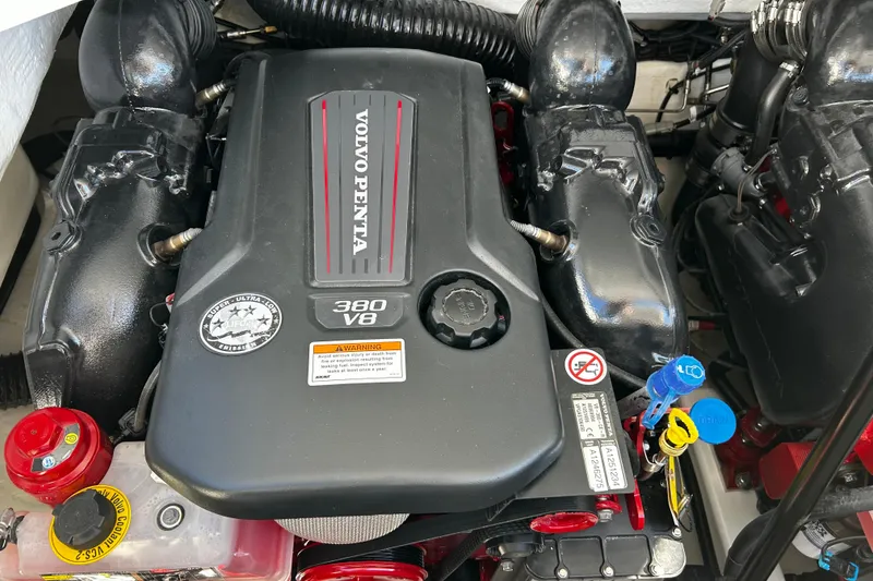 Slide: The Image of Volvo Penta 380 V8 engine in 2025 Cobalt R33 Surf boat. - 17