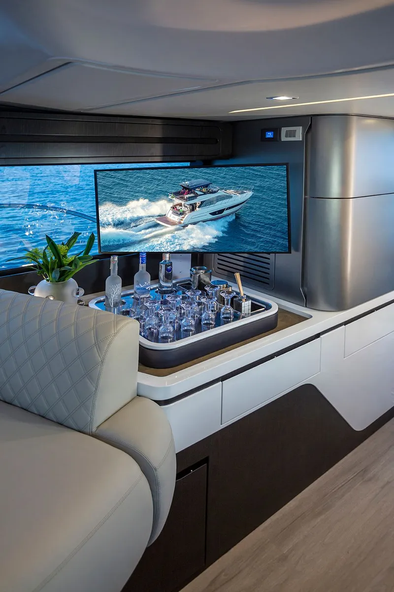 Slide: The Image of Luxurious interior of Schaefer 600 yacht, 2027 model. - 15