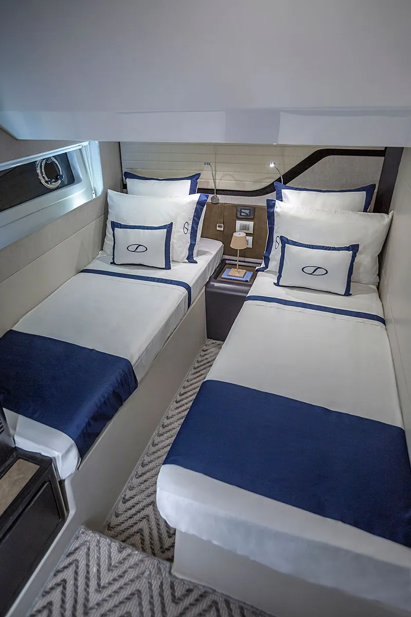 Slide: The Image of Luxurious cabin of Schaefer 600 yacht, year 2027. - 22