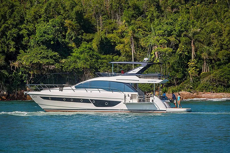Slide: The Image of Luxury Schaefer 600 yacht from 2027 on tropical waters. - 30