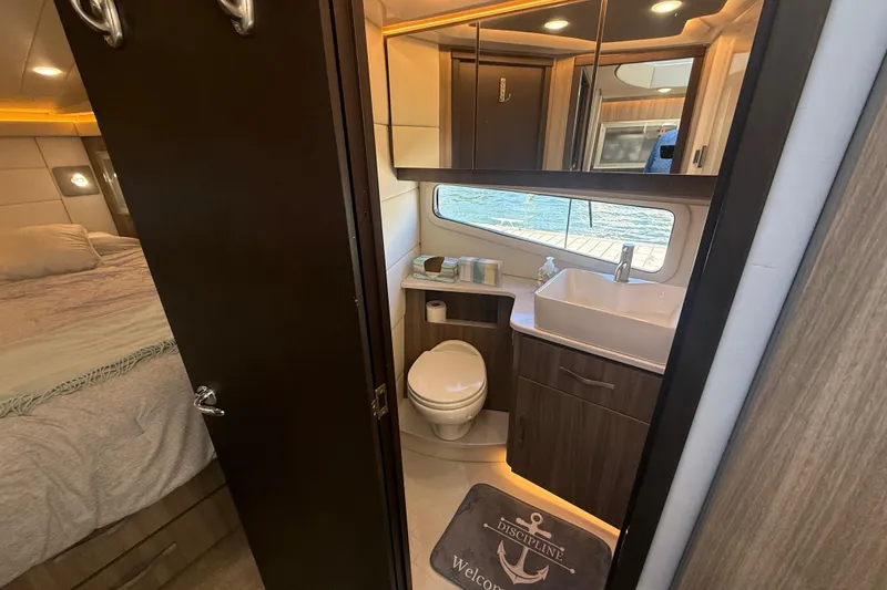 Slide: The Image of Luxurious bathroom and bedroom interior of 2022 Regal 42 FXO yacht. - 35