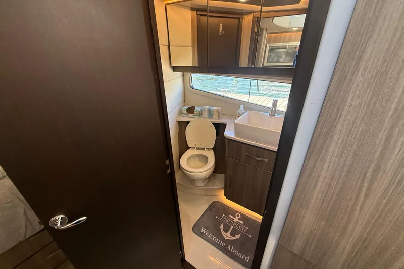 Slide: The Image of Luxurious bathroom interior of 2022 Regal 42 FXO yacht with modern amenities. - 36