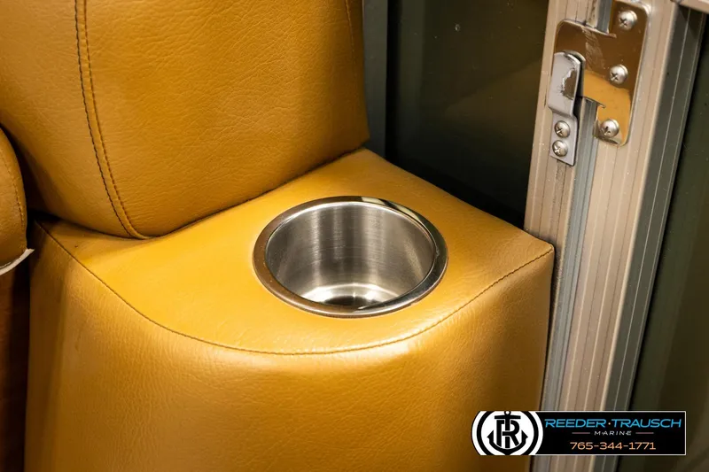 Slide: The Image of Tan leather seat with built-in cup holder in 2023 Avalon VEN CR. - 46