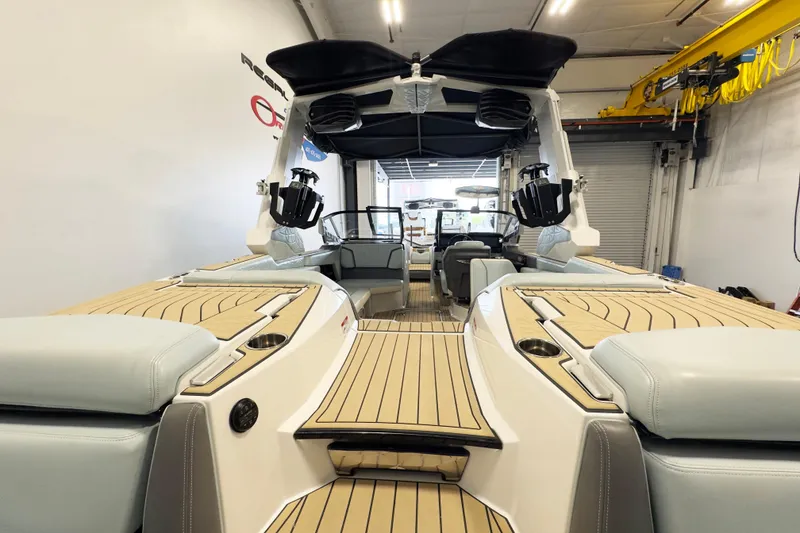 Slide: The Image of 2020 Nautique Super Air Nautique G23 Paragon interior with luxurious seating and modern design. - 13