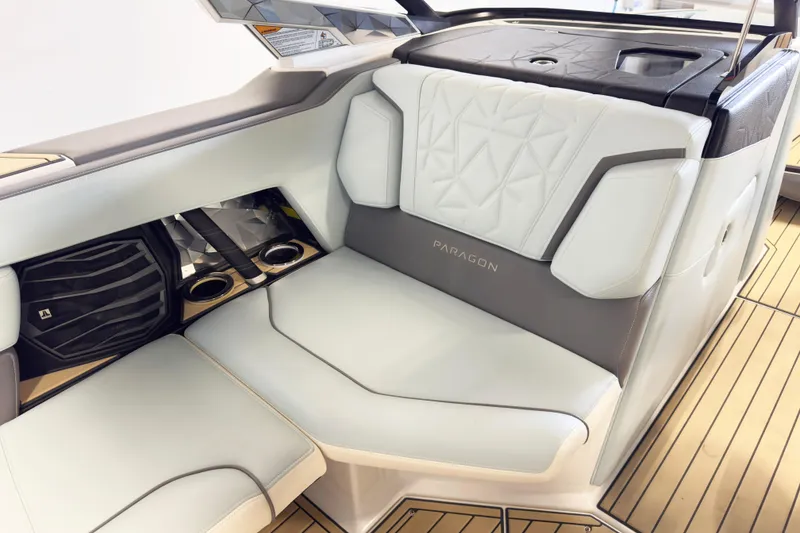Slide: The Image of Luxurious interior seating of 2020 Nautique Super Air Nautique G23 Paragon boat. - 9