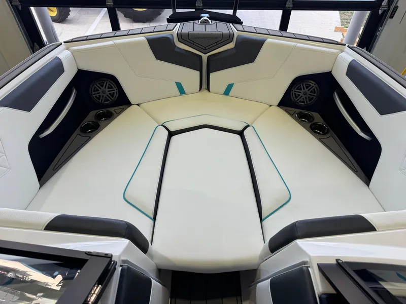 Slide: The Image of Interior of the 2026 Nautique Super Air Nautique GS22. - 17
