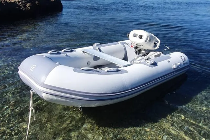 Slide: The Image of Manufacturer Provided Image: Zodiac Cadet 310 Aero 2026 inflatable boat on clear water. - 4