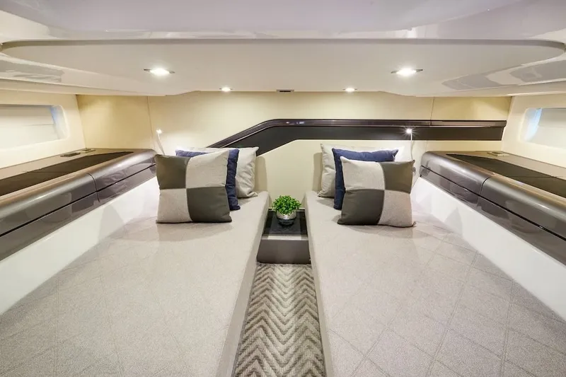 Slide: The Image of Luxurious interior of Schaefer V44 yacht, model year 2026. - 12