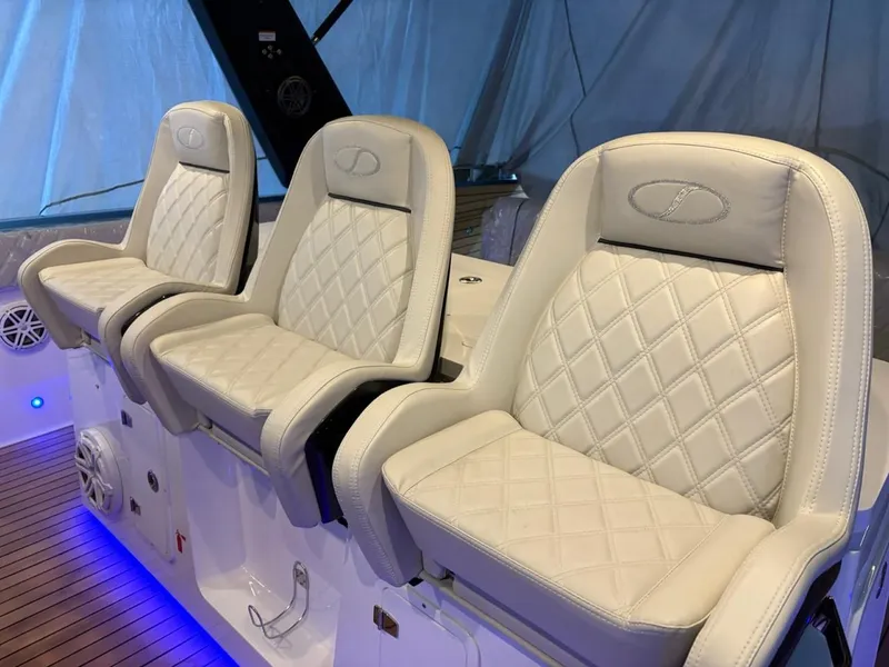 Slide: The Image of Luxurious seating on Schaefer V44 yacht, model 2026. - 3