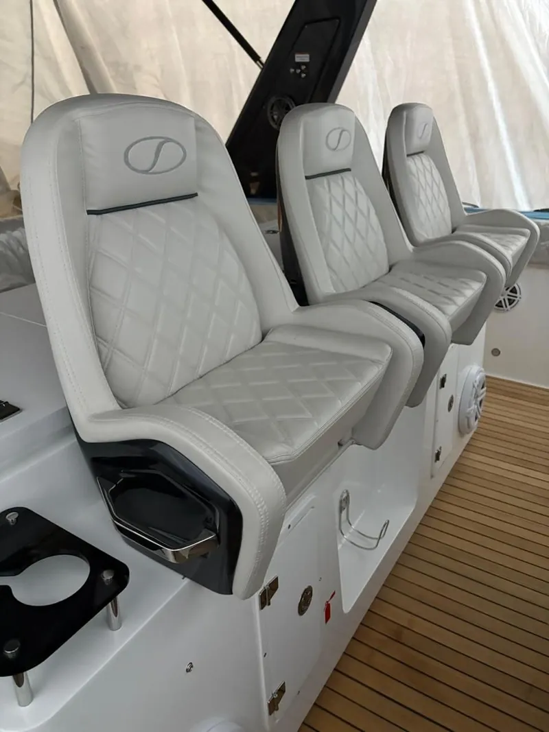 Slide: The Image of Luxurious seating in Schaefer V44 boat, model 2026. - 5