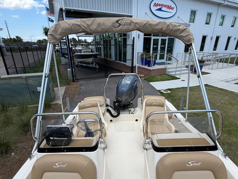 Slide: The Image of 2019 Scout 175 Sport Dorado boat in front of MarineMax building. - 14