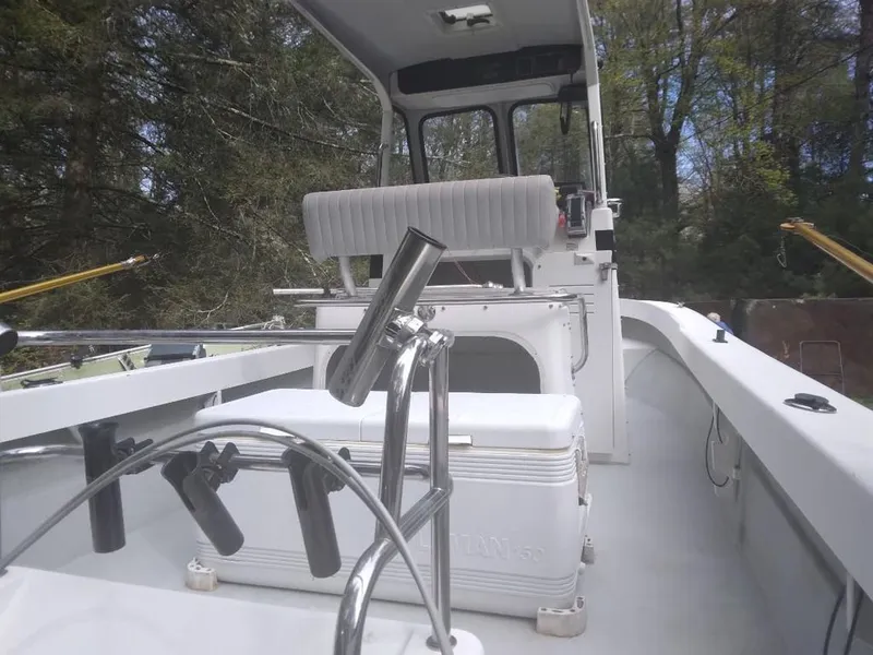 Slide: The Image of Interior view of a 2010 Maritime International Pioneer boat. - 4