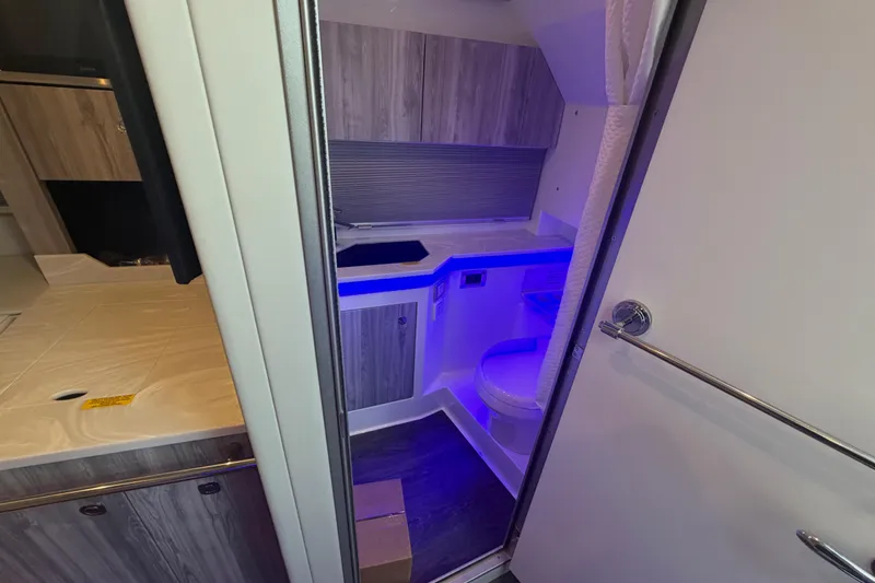 Slide: The Image of Modern bathroom interior of 2026 Formula 380 Super Sport Crossover OB boat. - 36