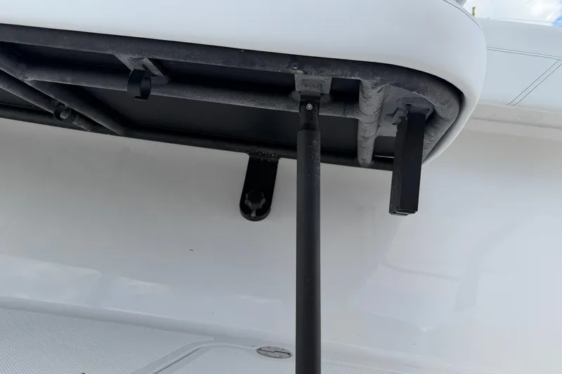 Slide: The Image of Close-up of Bluewater Sportfishing 25T boat seat mechanism, 2026 model. - 28