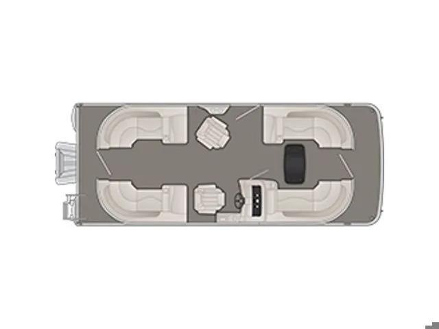 The Image of 2019 Bennington 22 SSRXP pontoon boat layout. - 1