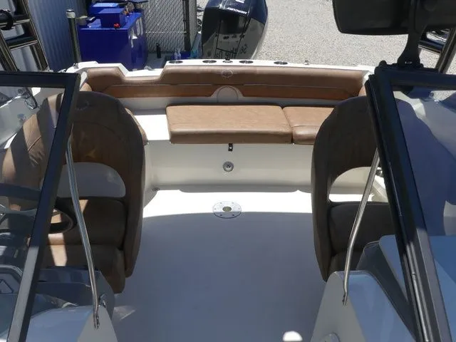 Slide: The Image of 2020 Stingray 201 DS boat interior with seating - 18
