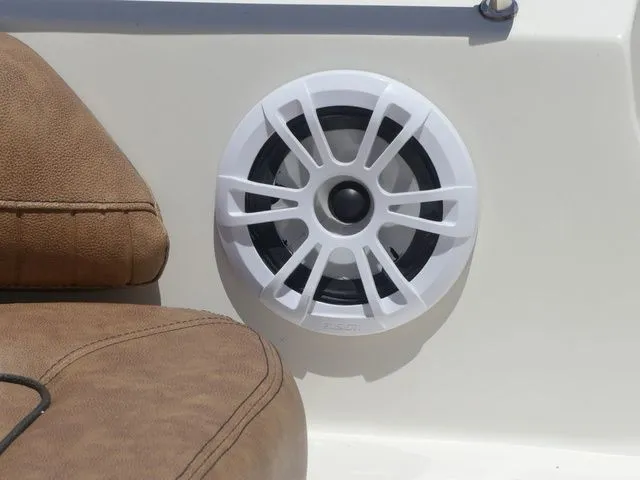 Slide: The Image of Speaker on a 2020 Stingray 201 DS boat. - 27