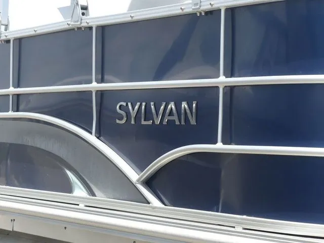 Slide: The Image of Sylvan 8522 Cruise 2016 boat with blue hull. - 7