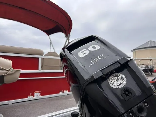 Slide: The Image of 2016 Sun Tracker Party Barge 20 DLX with 60 HP motor. - 5