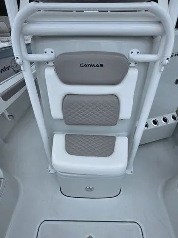 Slide: The Image of Rear view of 2025 Caymas 26 HB boat interior. - 18