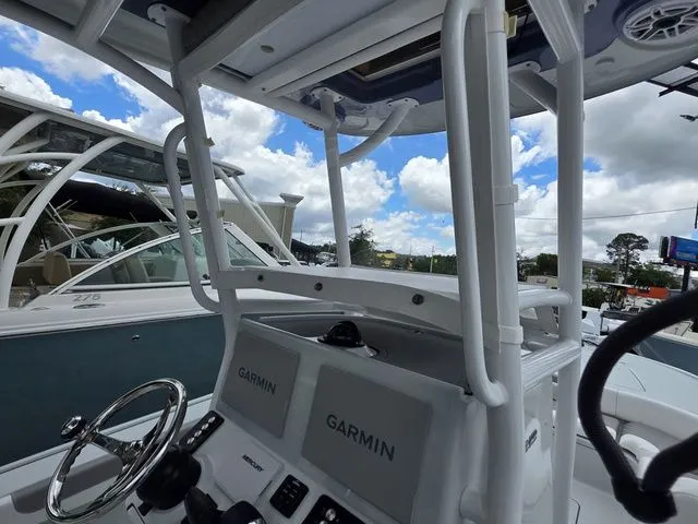 Slide: The Image of Interior view of 2025 Caymas 26 HB featuring Garmin technology. - 22
