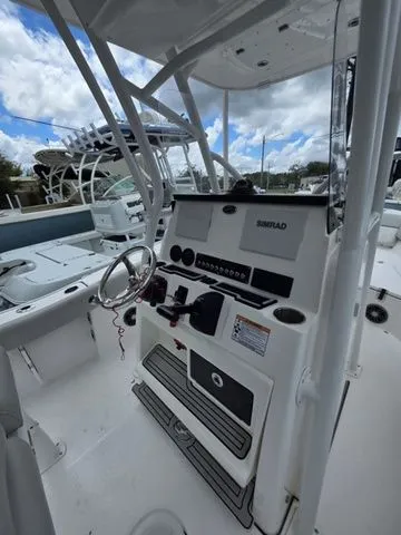 Slide: The Image of Interior view of 2023 Sea Fox 228 Commander boat cockpit. - 6