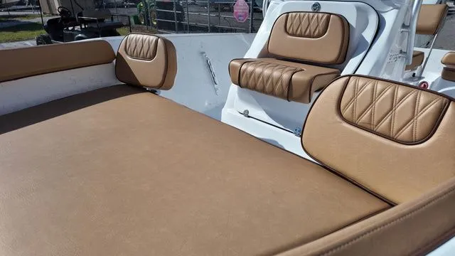 Slide: The Image of Luxurious seating in ALK2 Powerboats 18CRS 2026 model. - 19