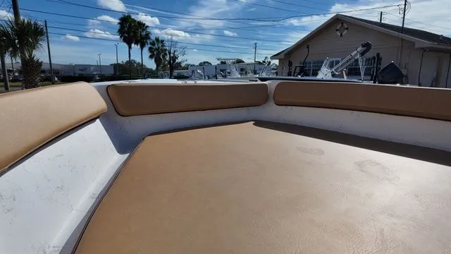 Slide: The Image of Interior view of ALK2 Powerboats 18CRS 2026 with beige upholstery. - 22