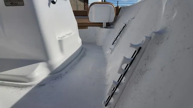 Slide: The Image of Interior view of ALK2 Powerboats 18CRS 2026 with seat and mounts. - 26