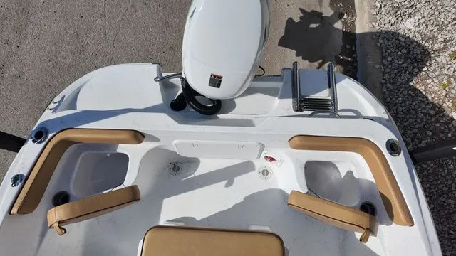 Slide: The Image of ALK2 Powerboats 18CRS 2026, boat rear view with motor and seating. - 31
