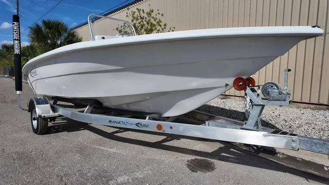 Slide: The Image of 2026 ALK2 Powerboats 18CRS on trailer, side view. - 33