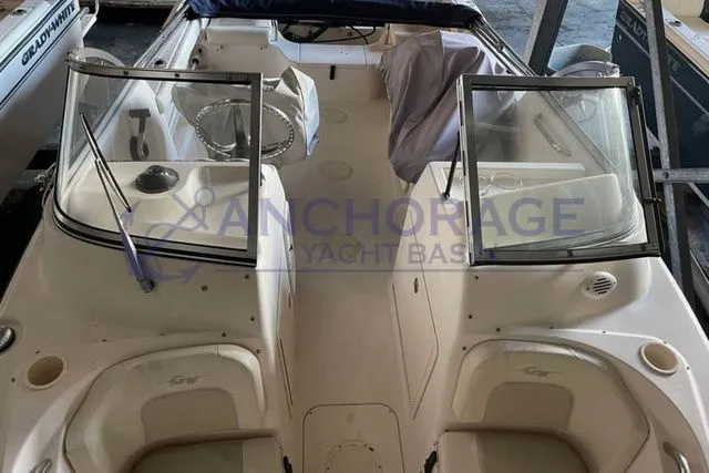Slide: The Image of Interior view of a 2008 Grady-White 185 boat at the marina. - 3