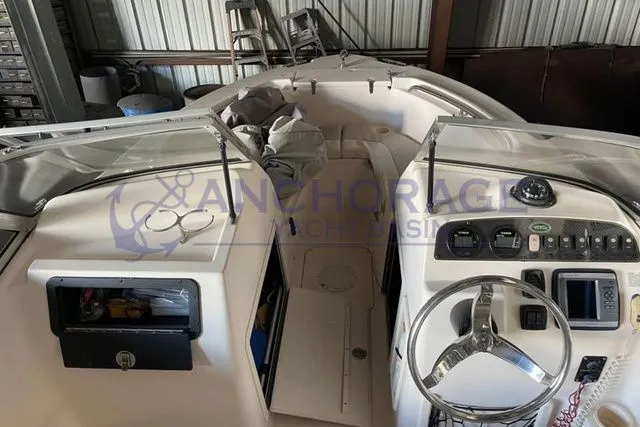 Slide: The Image of Interior view of a 2008 Grady-White 185 boat in a warehouse. - 7