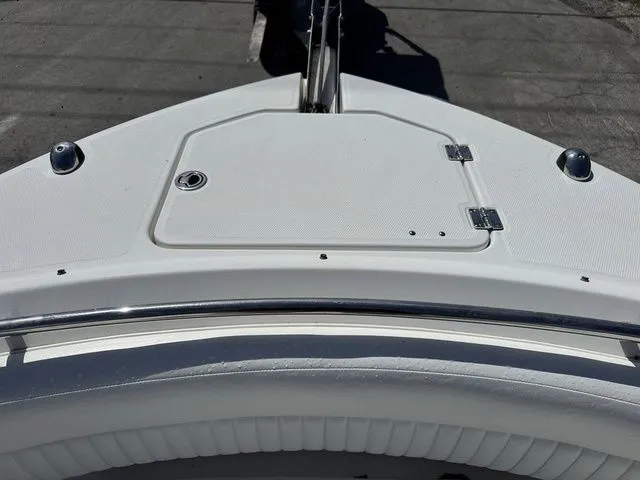 Slide: The Image of Bow deck of a 2012 Robalo 247 DC boat. - 12