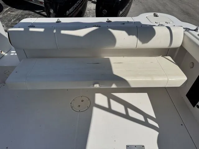 Slide: The Image of Robalo 247 DC 2012 boat rear bench with shadow. - 20