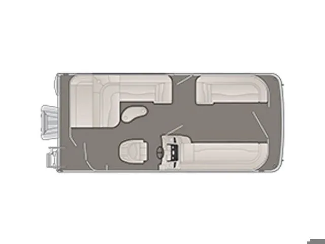 The Image of 2019 Bennington 20 SLL pontoon boat floor plan. - 1