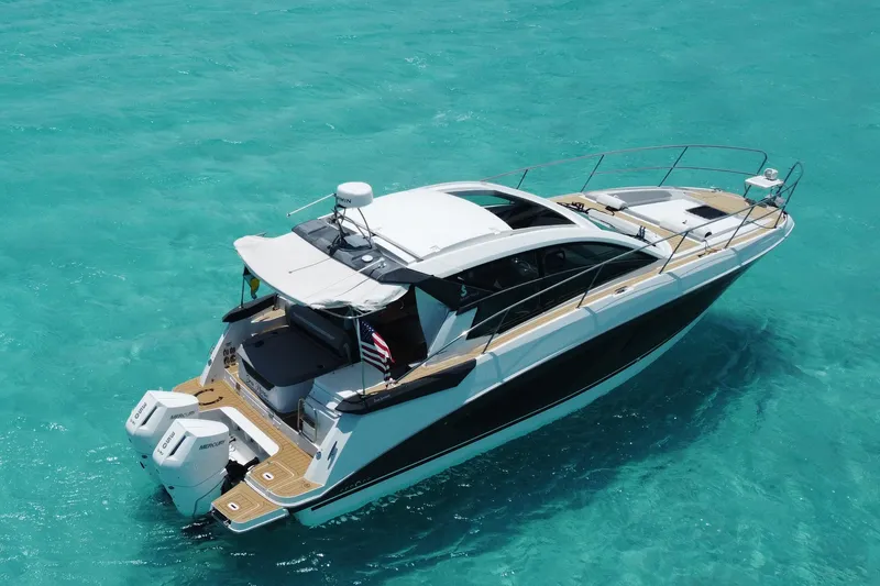 The Image of 2024 Beneteau Gran Turismo 36 yacht cruising on clear turquoise waters. - 0