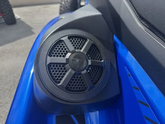 Slide: The Image of Close-up of a speaker on a blue 2023 Yamaha WaveRunner GP1800R. - 12