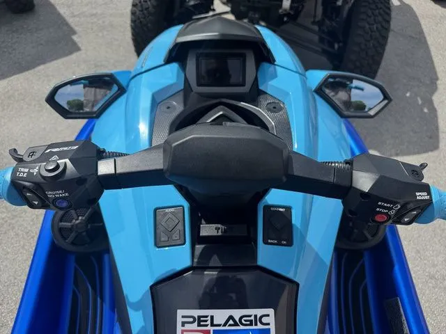 Slide: The Image of 2023 Yamaha WaveRunner GP1800R cockpit with controls and display. - 13