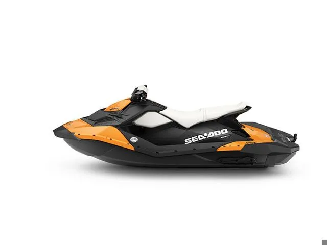 The Image of 2014 Sea-Doo Spark 3up jet ski in orange and black. - 1