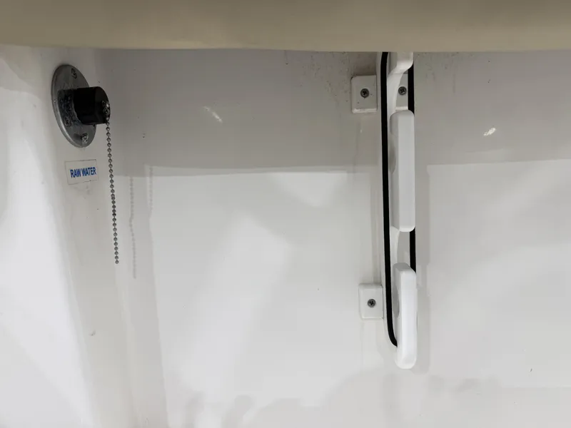 Slide: The Image of Tidewater 210 LXF 2019 boat with raw water connection. - 24