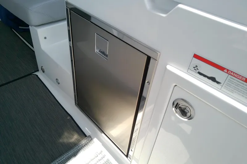 Slide: The Image of Stainless steel door on 2024 Beneteau Gran Turismo 36 yacht interior. - 34