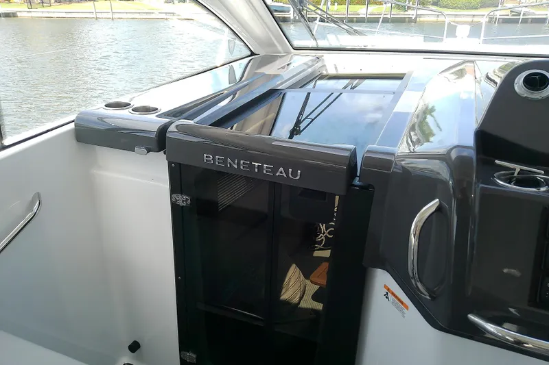 Slide: The Image of 2024 Beneteau Gran Turismo 36 yacht interior with sleek design and modern features. - 56