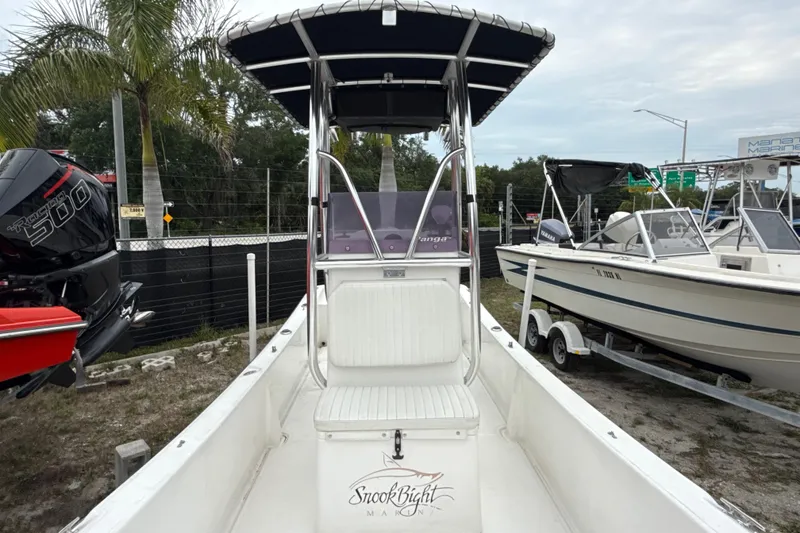 Slide: The Image of 2007 Panga 22LX boat with canopy and powerful outboard motor. - 26